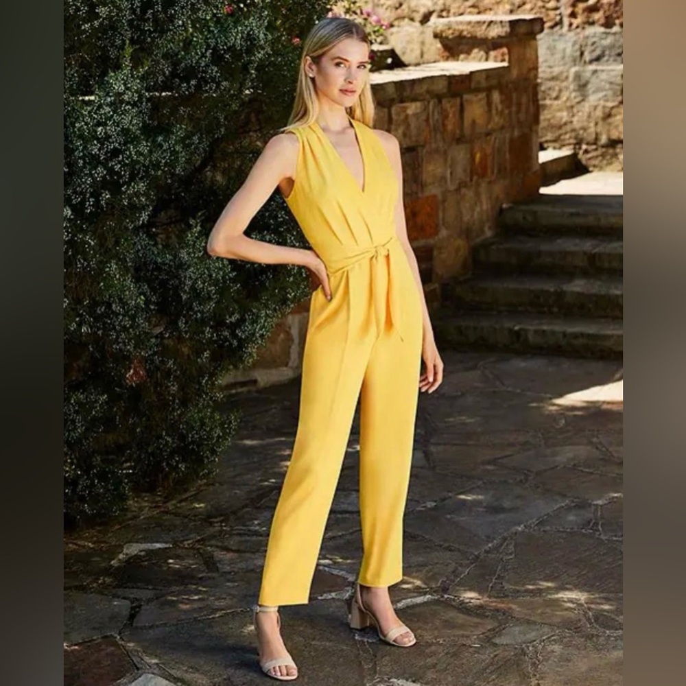 ANTONIO MELANI Vibrant Yellow Jumpsuit